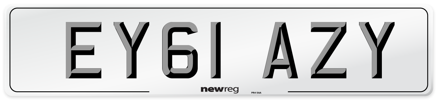 EY61 AZY Number Plate from New Reg